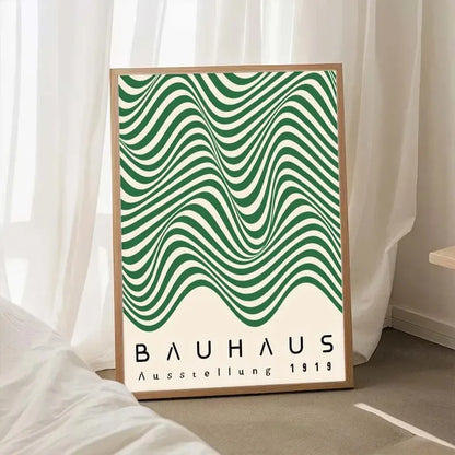 Modern Bauhaus Geometric Canvas