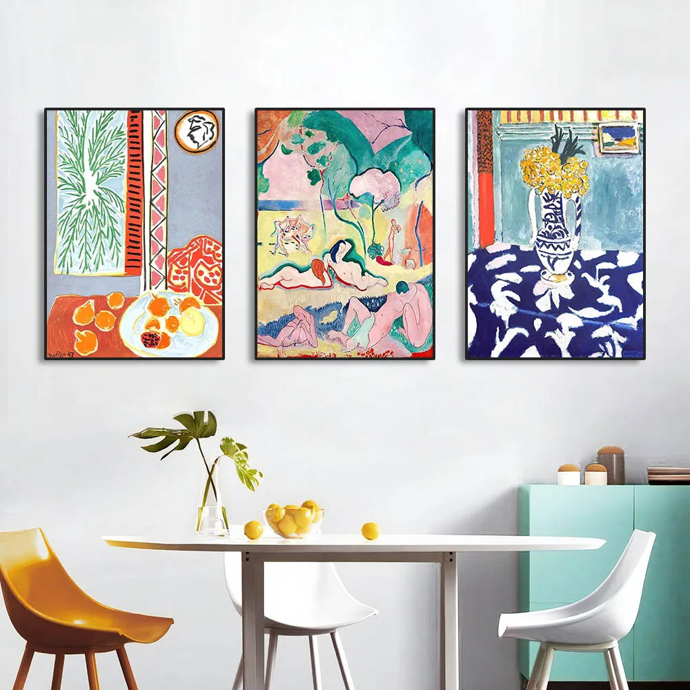 Matisse Retro Abstract Landscape Canvas