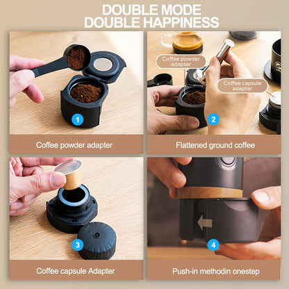Romellar 2-in-1 Portable Espresso Maker
