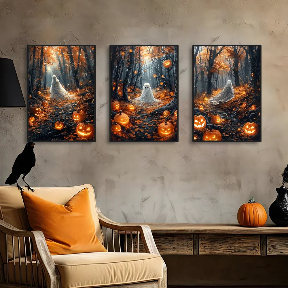 Cute Halloween Ghost Canvas Print