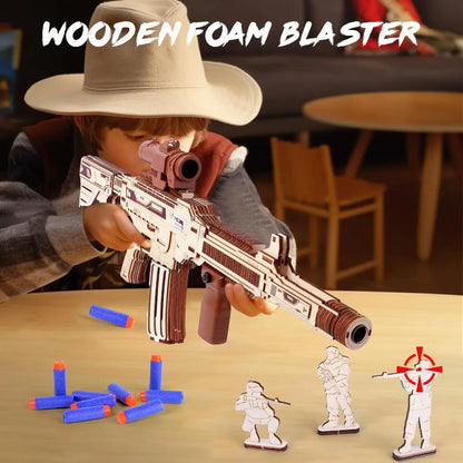 VATOS 3D Kids DIY Wooden Puzzle Model Gun