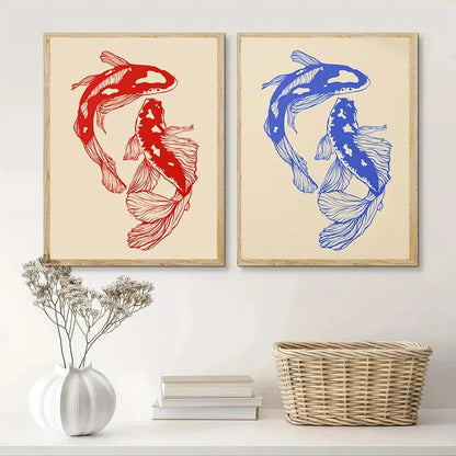 Japanese Koi Fish Canvas Print