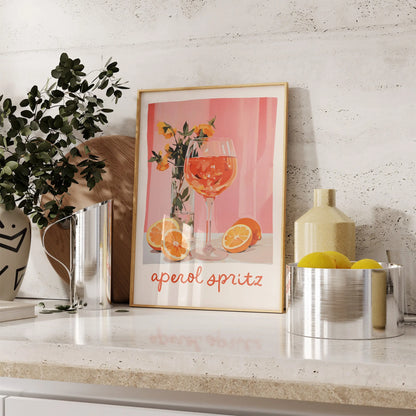 Vintage cocktail alphabet retro bar canvas wall art