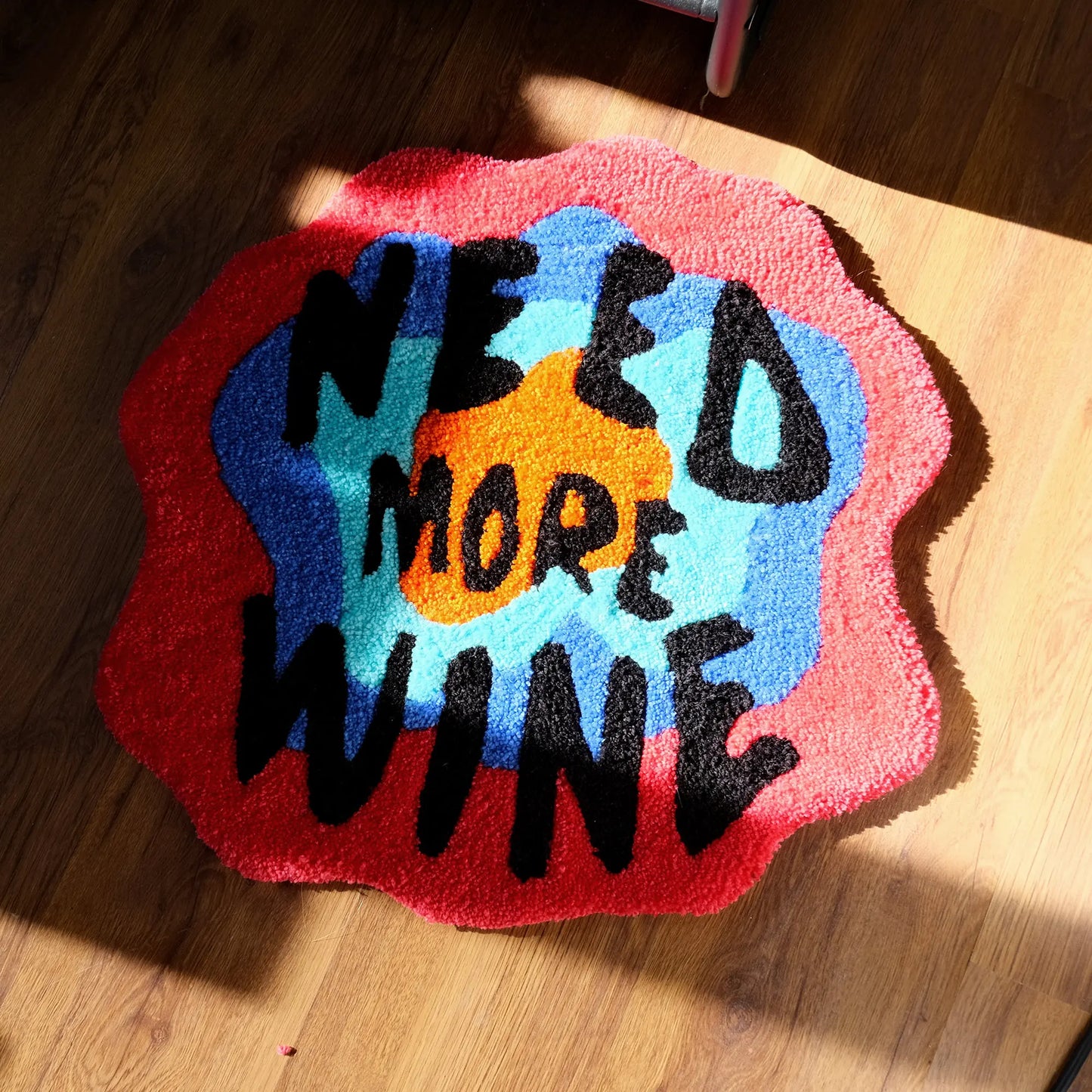 “Need More Wine” Handmade Tufted Rug