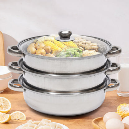 3-Tier Steamer Pot Set