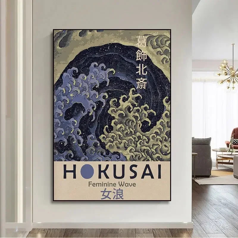 Hokusai & Ohara Koson Inspired Japanese Canvas Prints