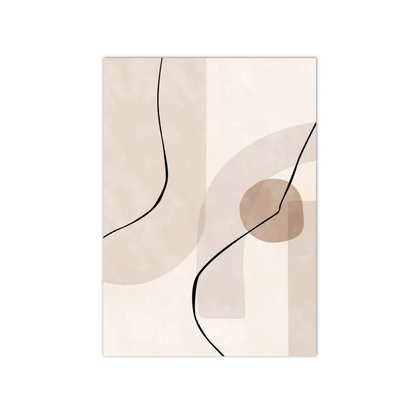 Soft Geometry In Motion Canvas Print
