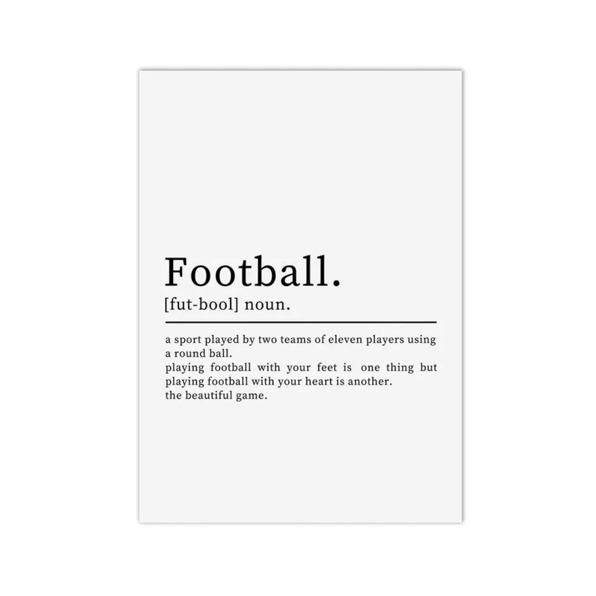 Football Definition Canvas Print