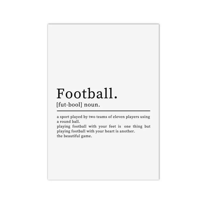Football Definition Canvas Print
