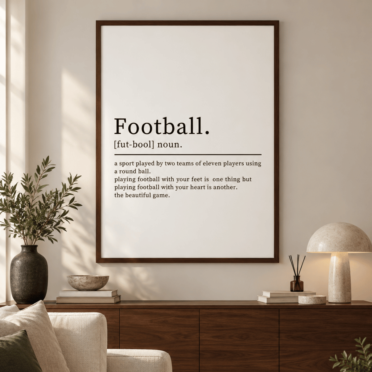 Football Definition Canvas Print