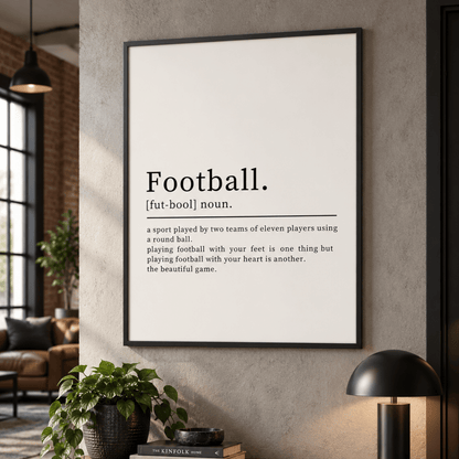 Football Definition Canvas Print