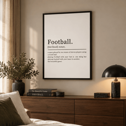 Football Definition Canvas Print
