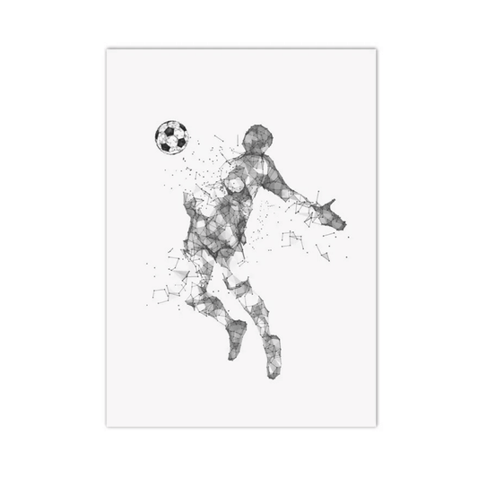 Aerial Header Football Canvas Print
