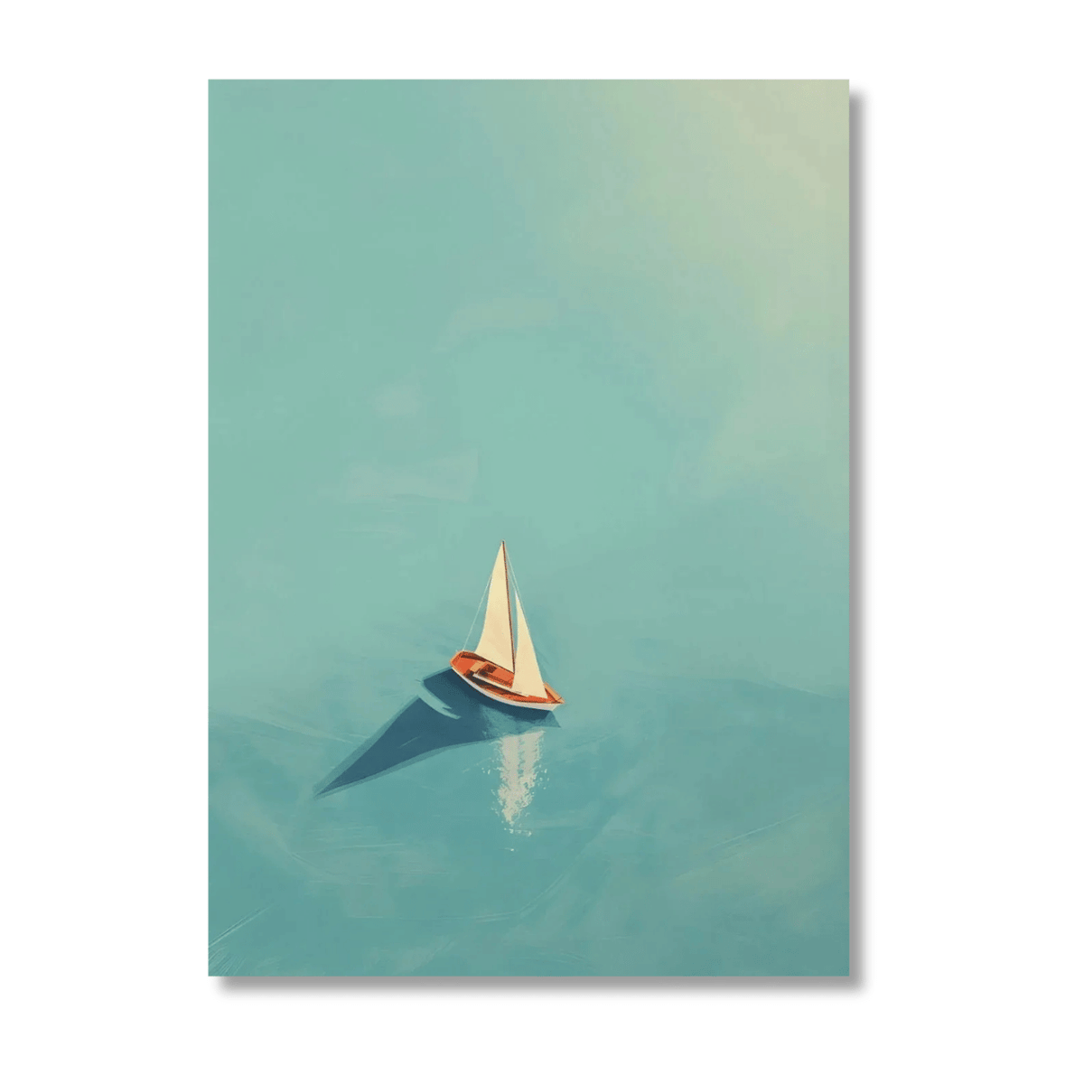 Still Waters Sailboat Canvas Print
