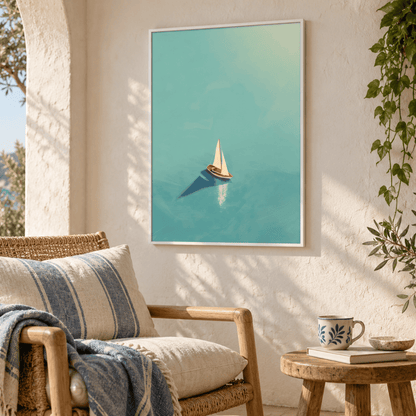 Still Waters Sailboat Canvas Print