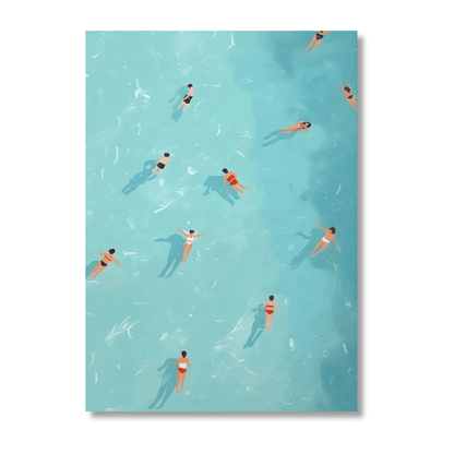 Summer Drift Swimmers Canvas Print