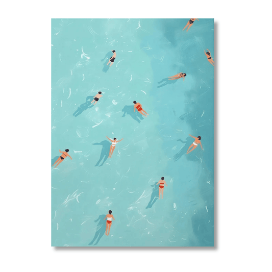 Summer Drift Swimmers Canvas Print