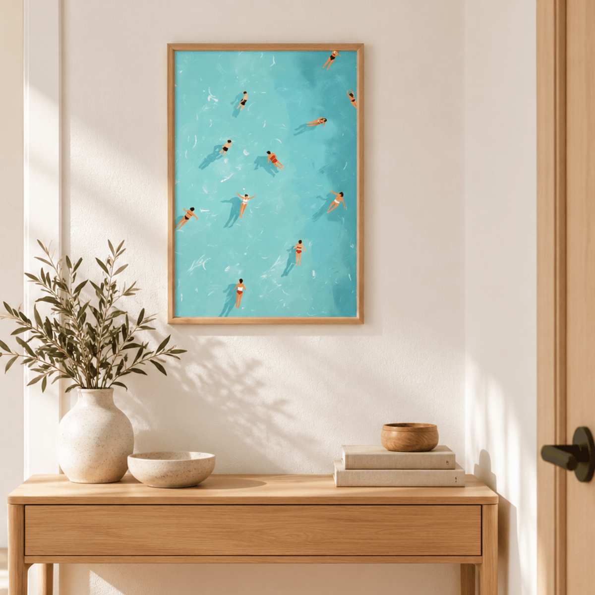 Summer Drift Swimmers Canvas Print