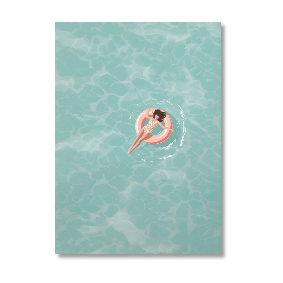 Drift Away Poolside Canvas Print