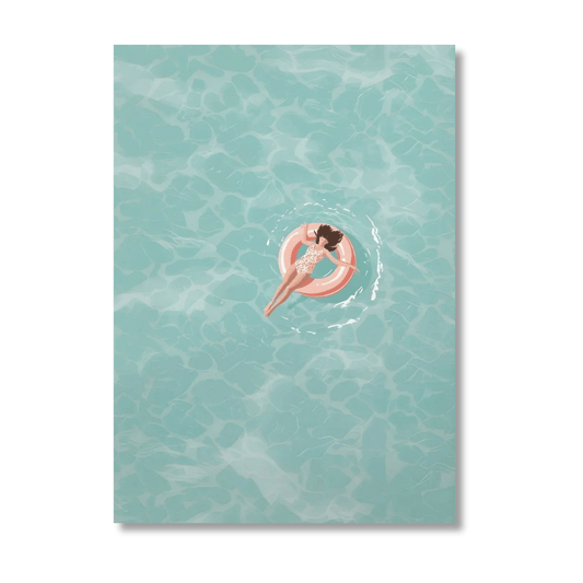 Drift Away Poolside Canvas Print