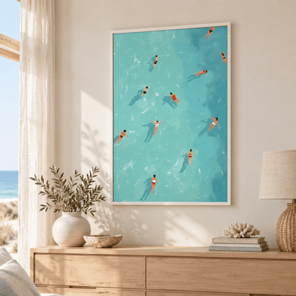 Summer Drift Swimmers Canvas Print