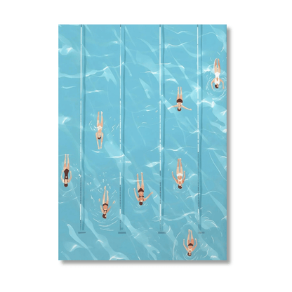 Pool Lane Drift Canvas Print