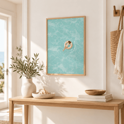 Drift Away Poolside Canvas Print