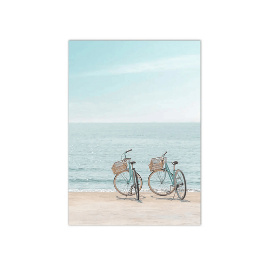 Seaside Bicycle Escape Canvas Print