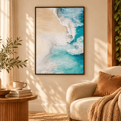 Seafoam Shoreline Canvas Print