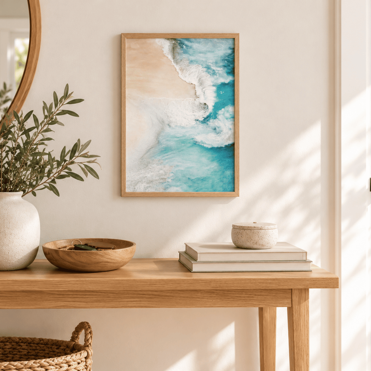 Seafoam Shoreline Canvas Print