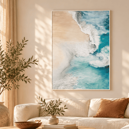 Seafoam Shoreline Canvas Print