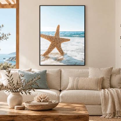 Starfish By The Tide Canvas Print