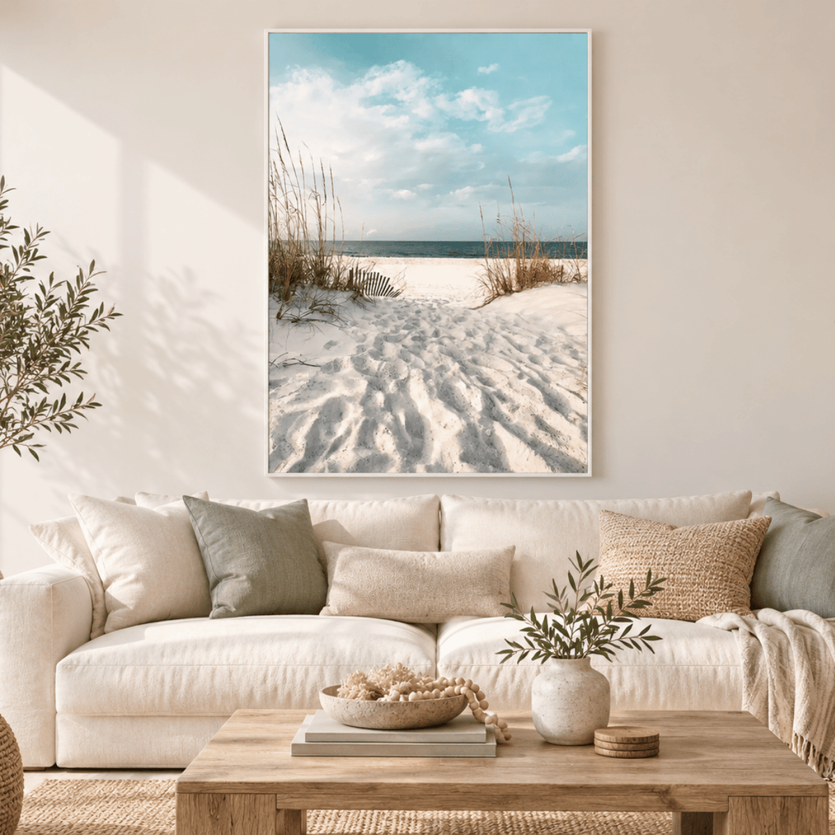 Dune Path To The Sea Canvas Print