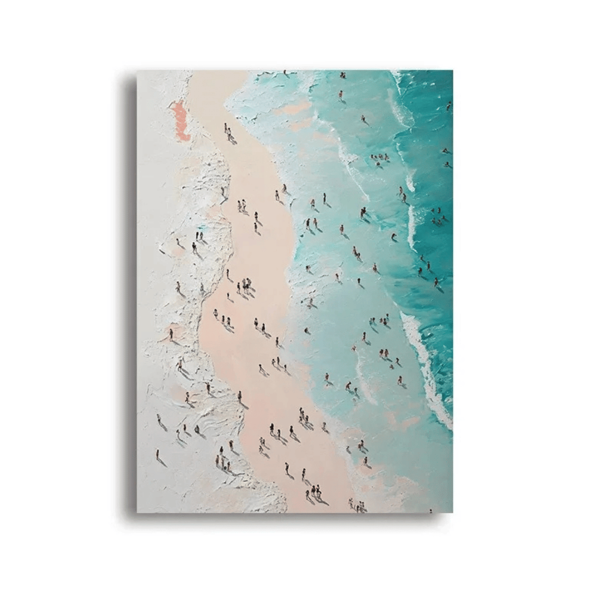 Turquoise Tides Beachscape Canvas Print