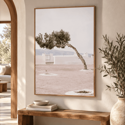 Windswept Mediterranean Tree Canvas Print