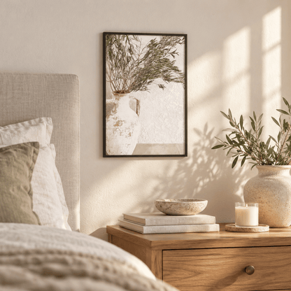 Olive Amphora Still Life Canvas Print