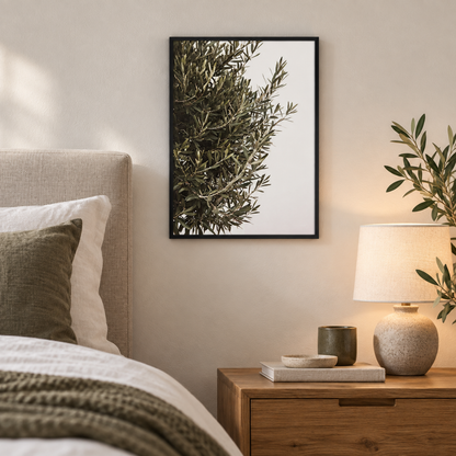 Quiet Olive Branch Canvas Print