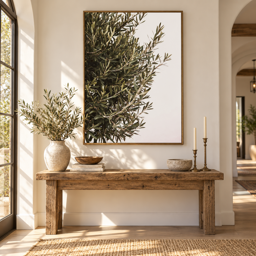 Quiet Olive Branch Canvas Print