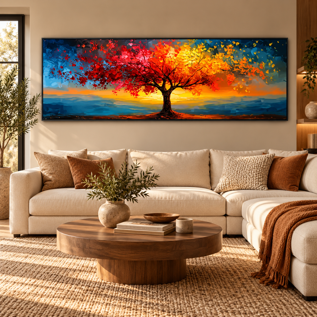 Chroma Canopy Panoramic Canvas Print