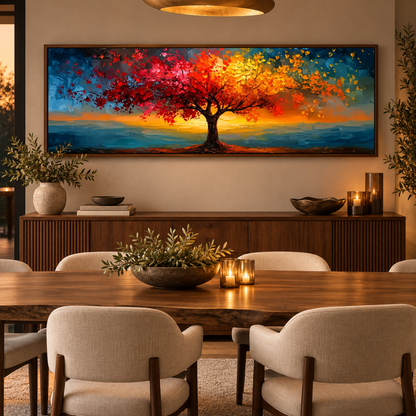 Chroma Canopy Panoramic Canvas Print