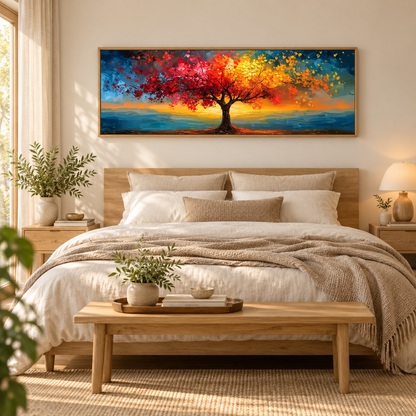 Chroma Canopy Panoramic Canvas Print
