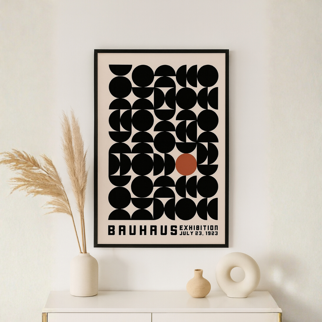 Eclectic Bauhaus Colourful Geometric Canvas Print