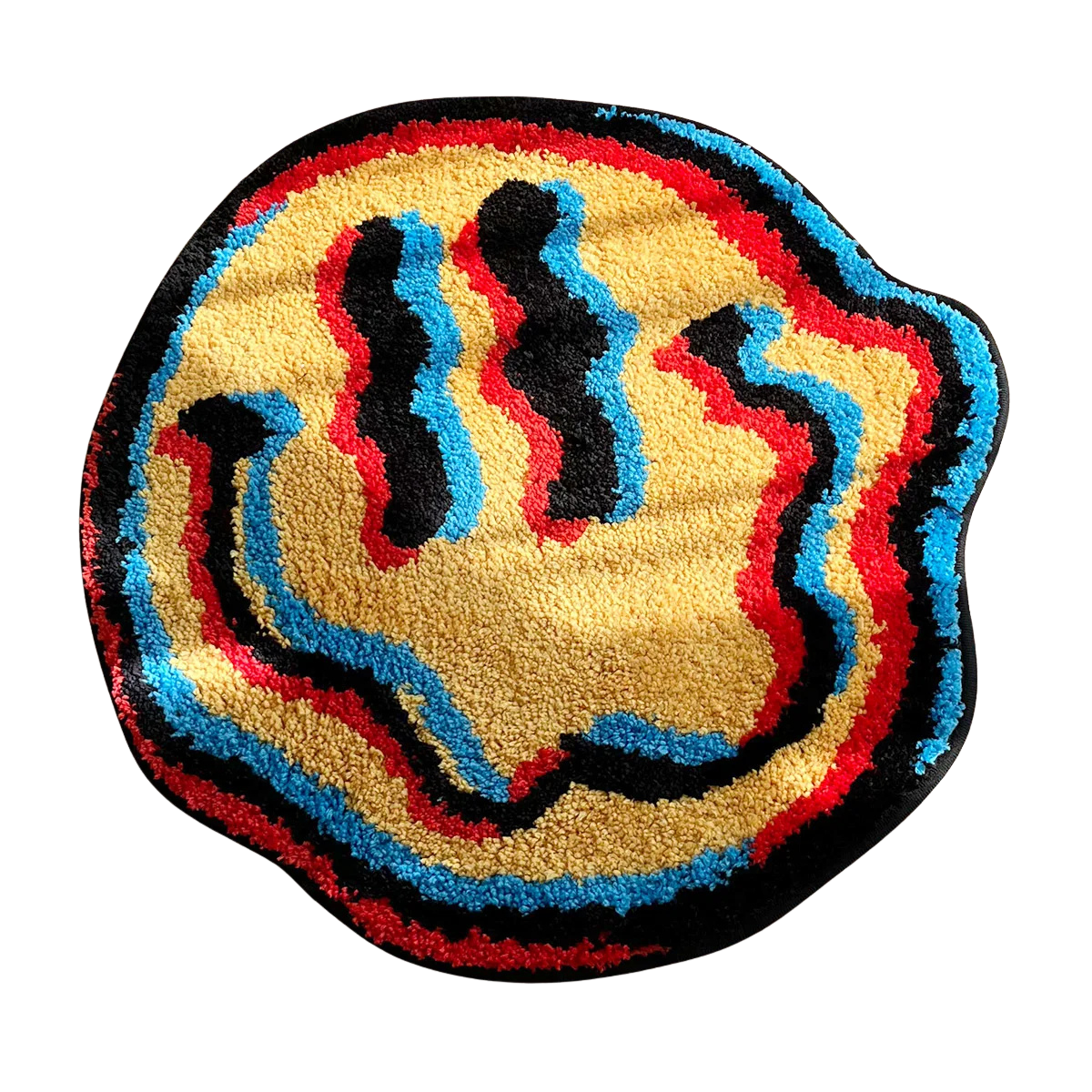 Trippy Smiling Tufted Rug