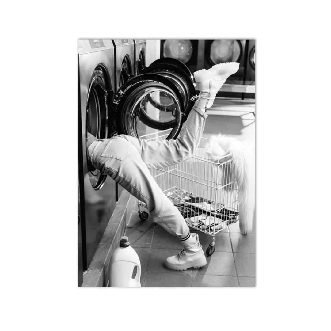 Laundry Day Dive Canvas Print