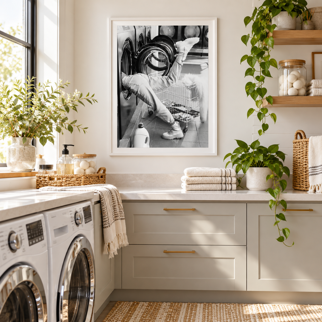 Laundry Day Dive Canvas Print