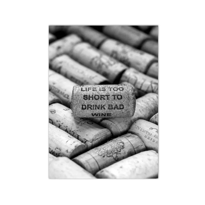 Life Is Too Short Wine Cork Canvas Print