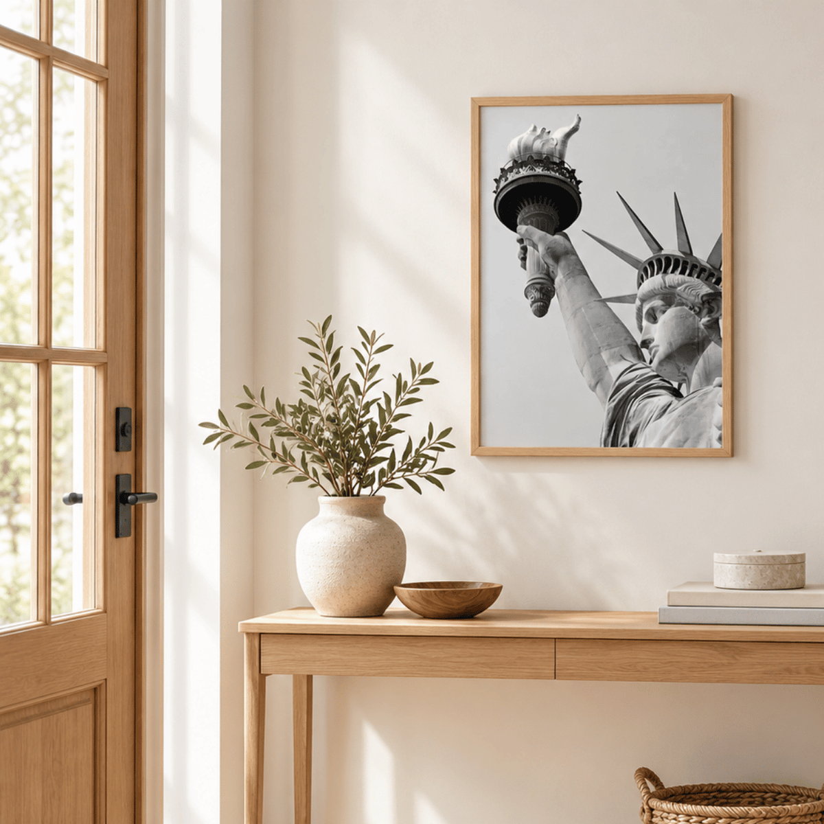 Liberty Torch Close-Up Canvas Print