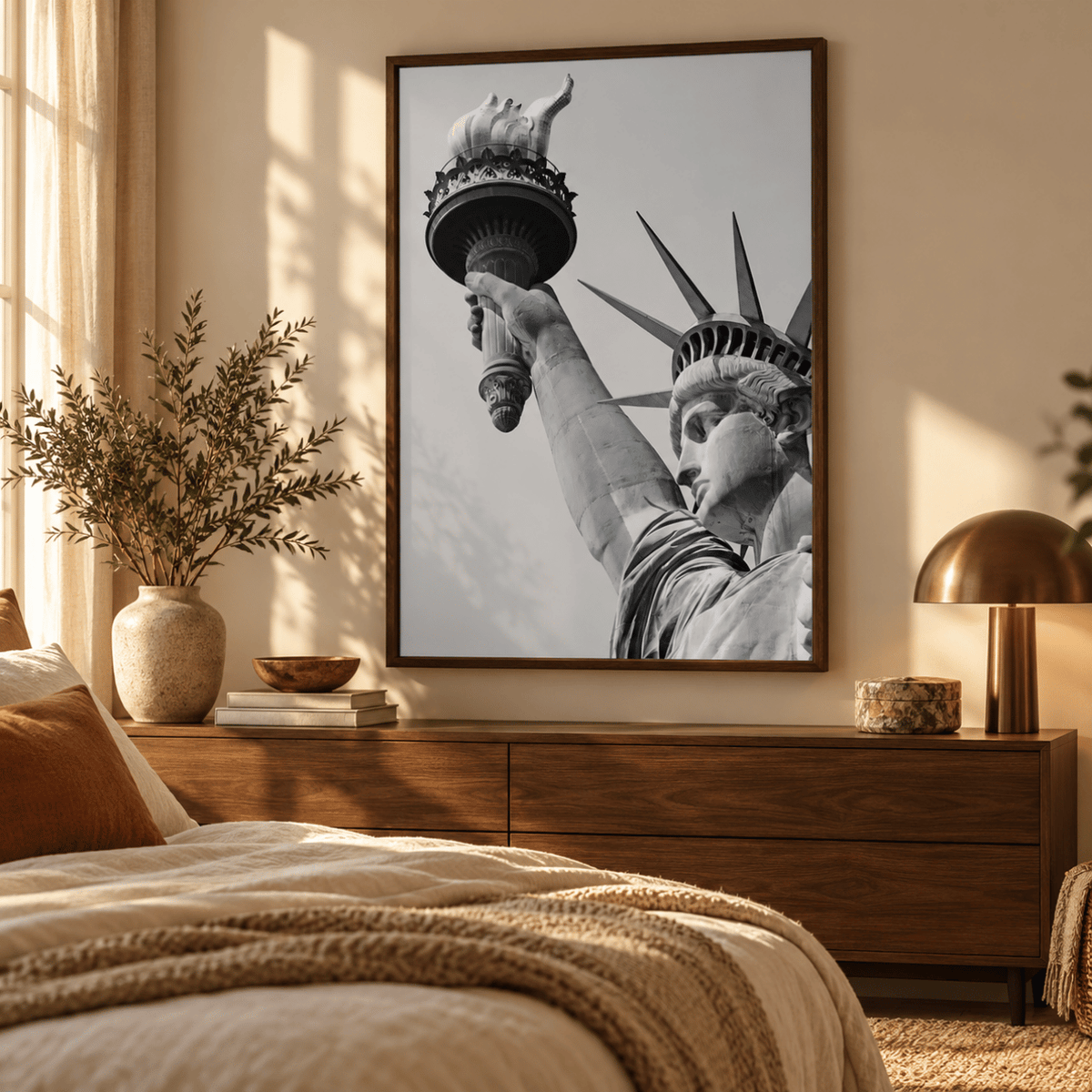 Liberty Torch Close-Up Canvas Print