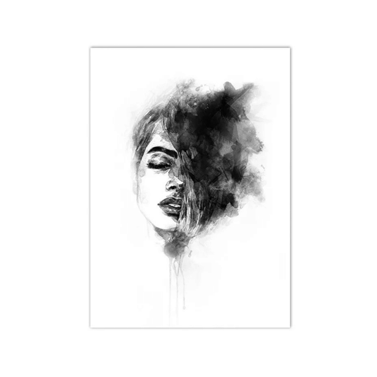 Veiled In Ink Canvas Print