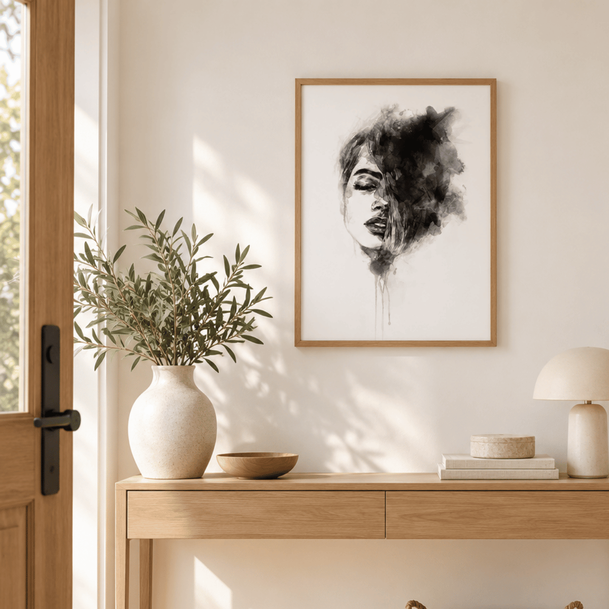 Veiled In Ink Canvas Print